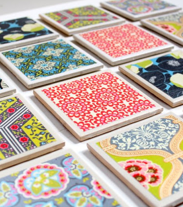 Tile Coaster Tutorial by Lindsay Wilkes from The Cottage Mama. www.thecottagemama.com