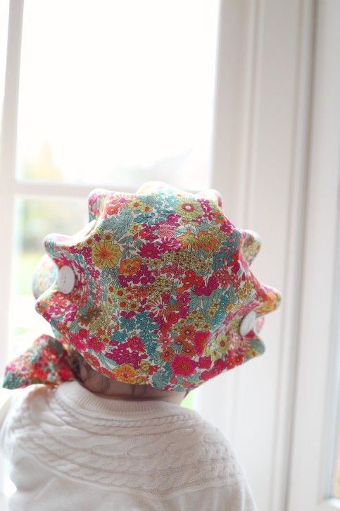 Josie Mae Bonnet Pattern from The Cottage Mama. PDF Pattern. www.thecottagemama.com/shop