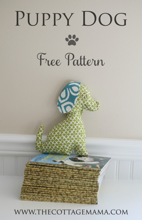 Free Puppy Dog Pattern from The Cottage Mama. www.thecottagemama.com