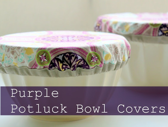 Potluck Bowl Covers. Great for picnics or outdoor events. Keeps those bugs off the food!! From The Cottage Mama