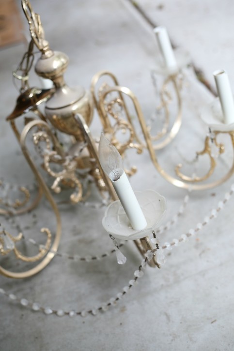 Girls Chandelier Makeover. This is SO cute! From The Cottage Mama