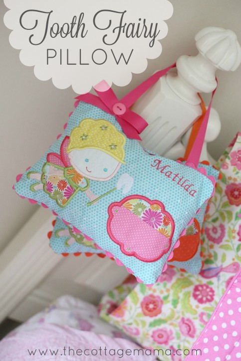 Adorable Tooth Fairy Pillows on The Cottage Mama