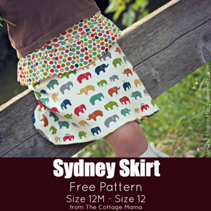 Free Sydney Skirt Pattern from The Cottage Mama