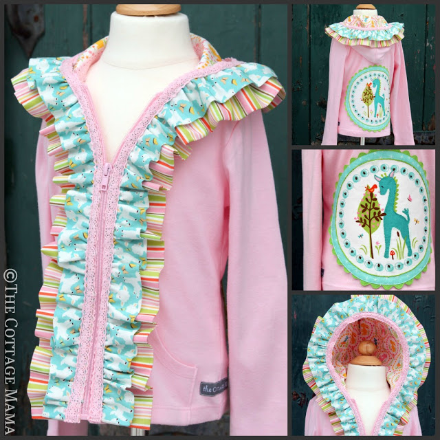 Embellished Hoodie Sewing Tutorial from The Cottage Mama.