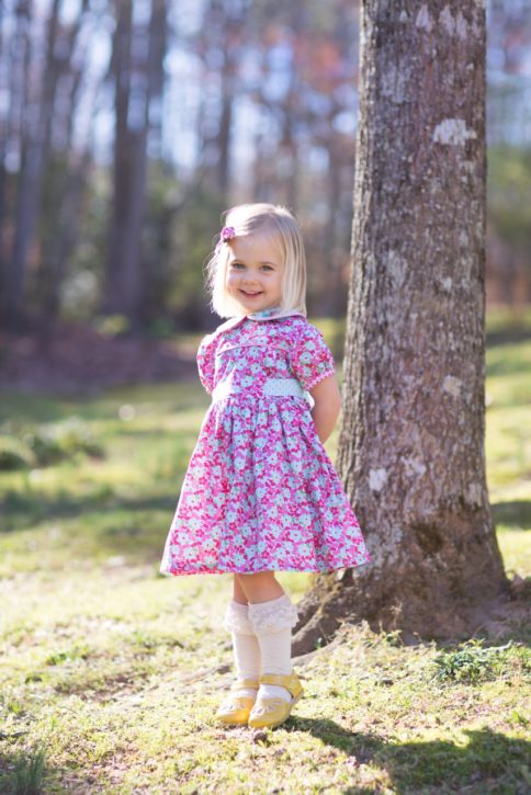 Adelaide Dress Pattern (Size 6M - Size 12) from The Cottage Mama.