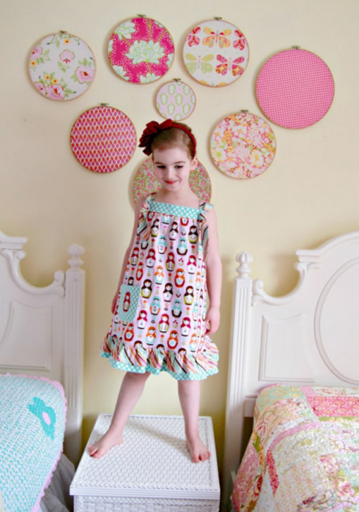 Easy Knot Dress FREE Pattern by Lindsay Wilkes from The Cottage Mama
