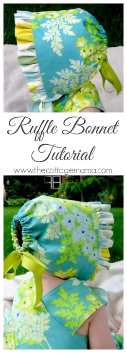 Ruffle Bonnet Tutorial - The Cottage Mama