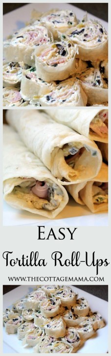 Change Up Bag Lunches with these Easy Tortilla Roll Ups from The Cottage Mama. www.thecottagemama.com