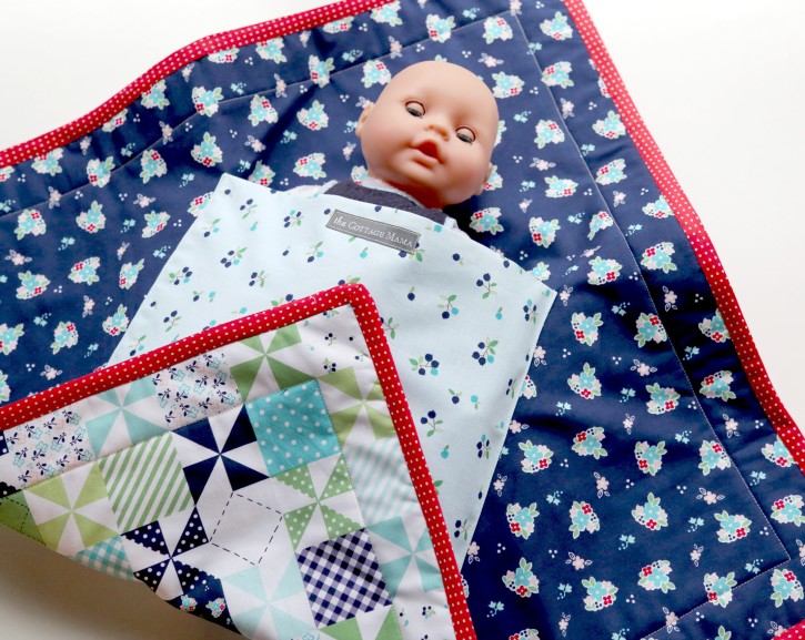 Baby Doll Pouch Blanket Tutorial from The Cottage Mama. www.thecottagemama.com