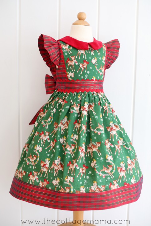 Georgia Vintage Christmas Dress. Pattern from The Cottage Mama. www.thecottagemama.com