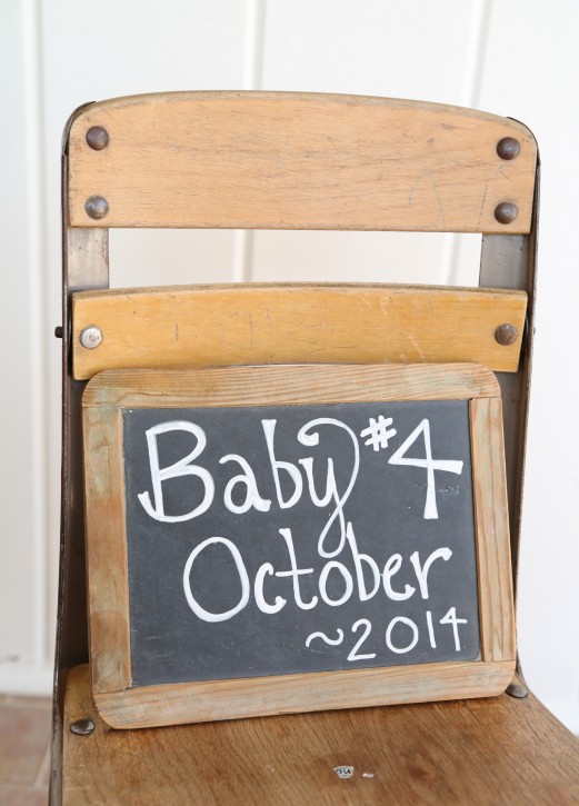 The Cottage Mama Baby Announcement. www.thecottagemama.com
