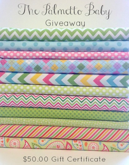 The Palmetto Baby Cottons Giveaway on The Cottage Mama. www.thecottagemama.com