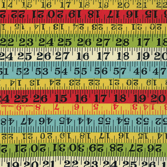 Measuring Tape by American Jane for Moda from Pink Door Fabrics on The Cottage Mama