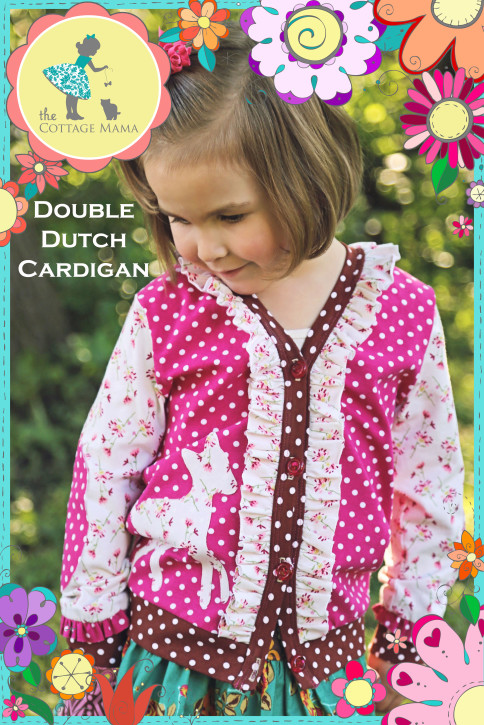 Double Dutch Cardigan Pattern for Girls and Boys from The Cottage Mama. Size 6 month - 10 years. www.thecottagemama.com