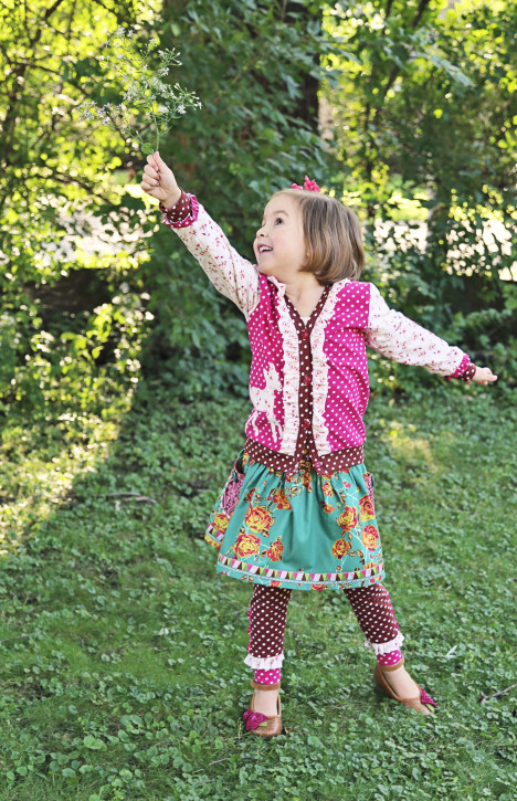 Maisie Skirt and Leggings Pattern from The Cottage Mama. Size 6 month - 10 years. www.thecottagemama.com