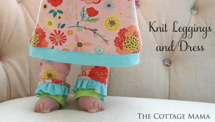 Knit Leggings and Dress from The Cottage Mama. www.thecottagemama.com