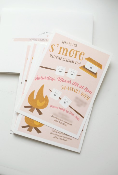Cutest camping invitations EVER! The Cottage Mama