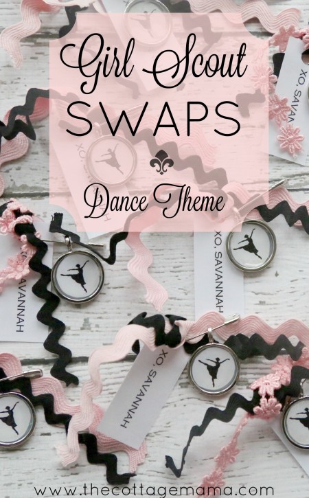 Girl Scout SWAPS: Dance Theme from The Cottage Mama. www.thecottagemama.com