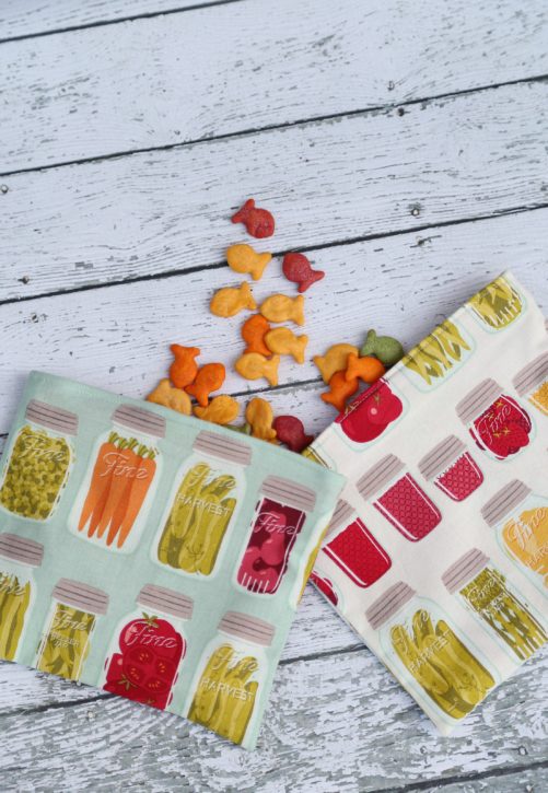 Reusable Snack Bag Tutorial by Lindsay Wilkes from The Cottage Mama