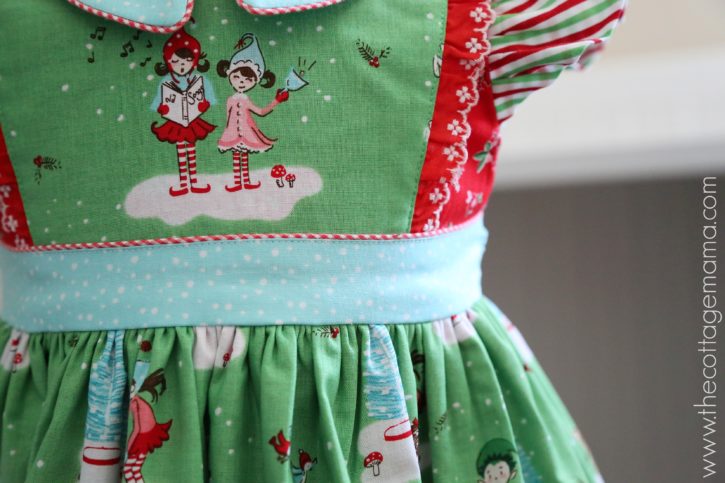 Pixie Noel. Georgia Vintage Dress Pattern by Lindsay Wilkes from The Cottage Mama. www.thecottagemama.com