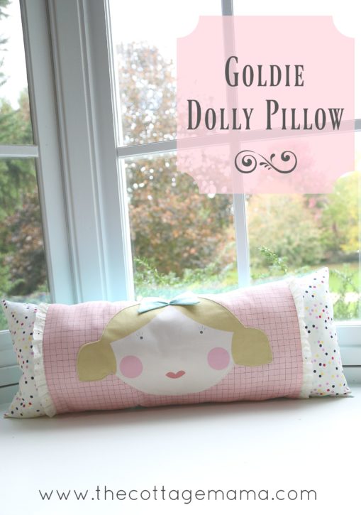 Goldie Doll Pillow by Lindsay Wilkes from The Cottage Mama. www.thecottagemama.com