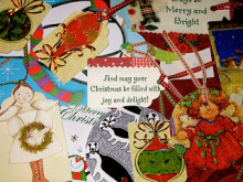 Christmas Tags from Old Christmas Cards