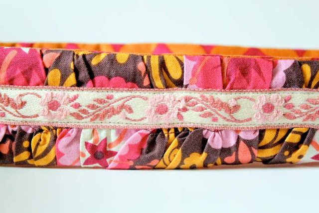 Show and Tell: Gathered Ruffle Camera Strap Cover - The Cottage Mama