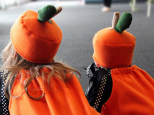 Two Little Pumpkin Heads