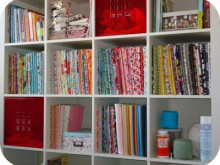 Fabric Organization: Comic Book Boards and File Folders