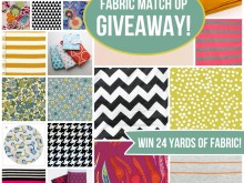 Giant Fabric Match Up Giveaway ~ Win 24 Yards of Fabric!