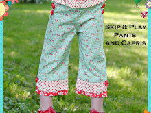 Skip and Play Pants and Capris Pattern from The Cottage Mama: Now Available!