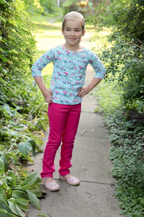 Back-to-School Bateaux Top Pattern: Sewing with Knits - The Cottage Mama