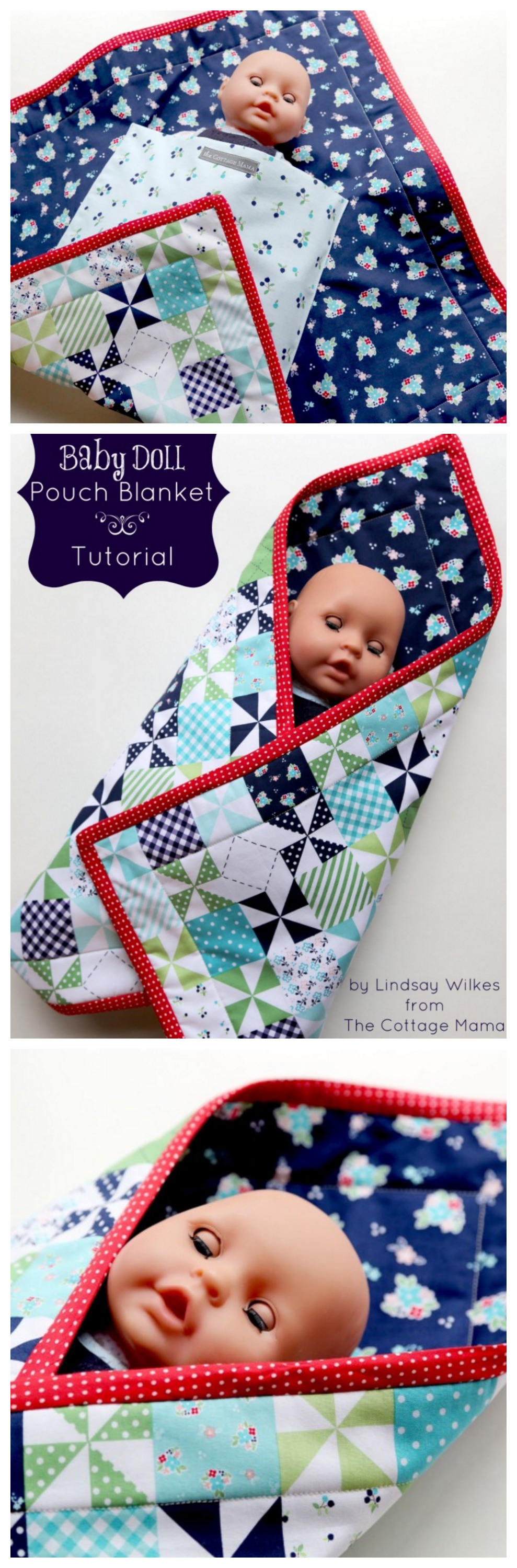 Baby Doll Pouch Blanket Tutorial - The Cottage Mama