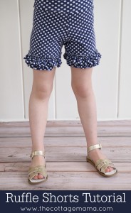 Ruffle Shorts Tutorial - The Cottage Mama