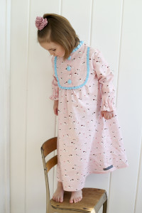 Claire Pajamas Pattern from The Cottage Mama. Size 6 month - 10 years and 18" doll pattern.