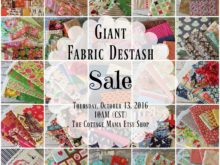 Fabric Destash Sale