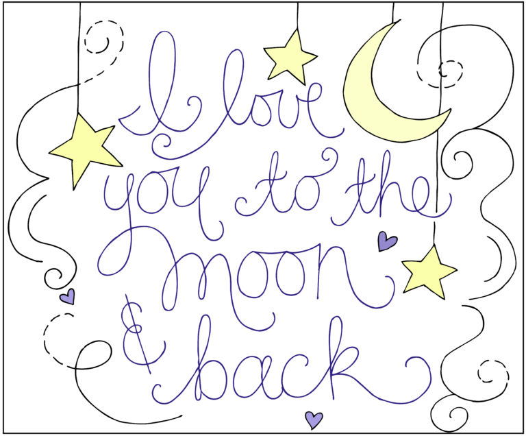 Love You to the Moon and Back Embroidered Pillow Tutorial - The Cottage ...